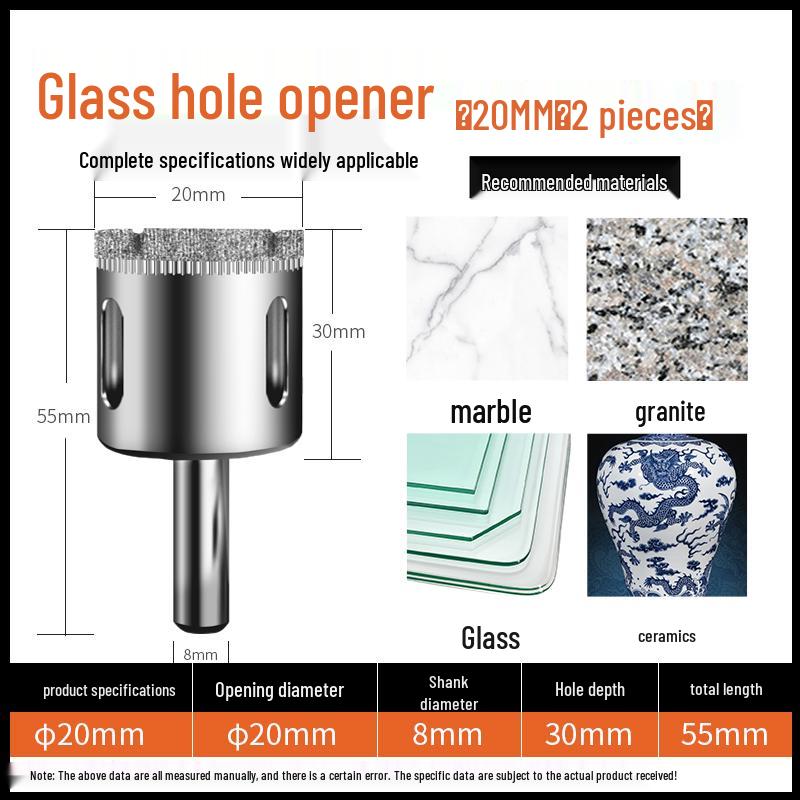 6mm Multifunctional Glass & Tile Drill Bit Set for Marble