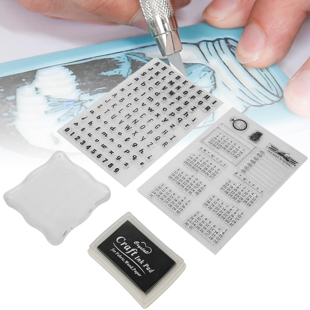 Transparent Clear Silicone Stamp  Hand Account Scrapbook Photo Album Decorative Calendar