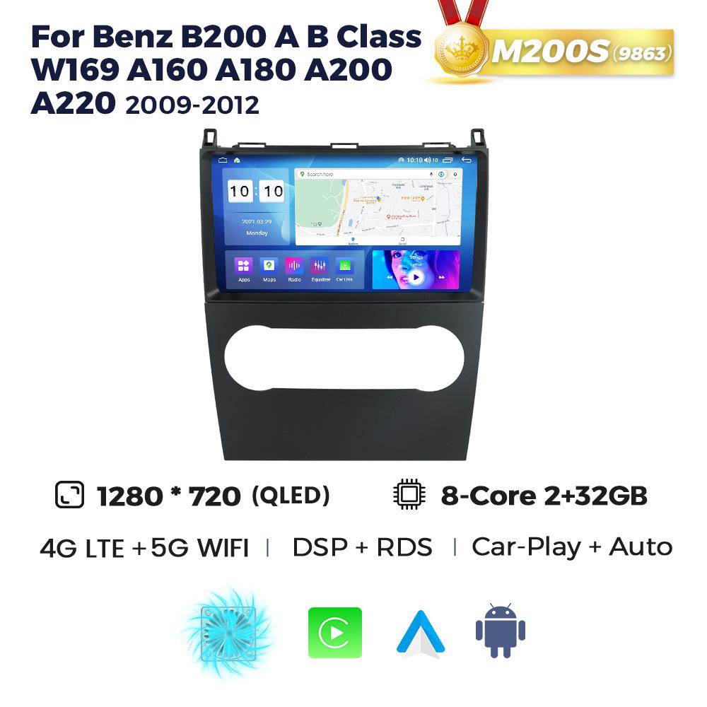 Navifly 8G + 256G Android Auto Autoradio Multimedia-Player GPS Für Mercedes Benz B200 AB Klasse W169 A160 A180 A200 A220 2009-2012