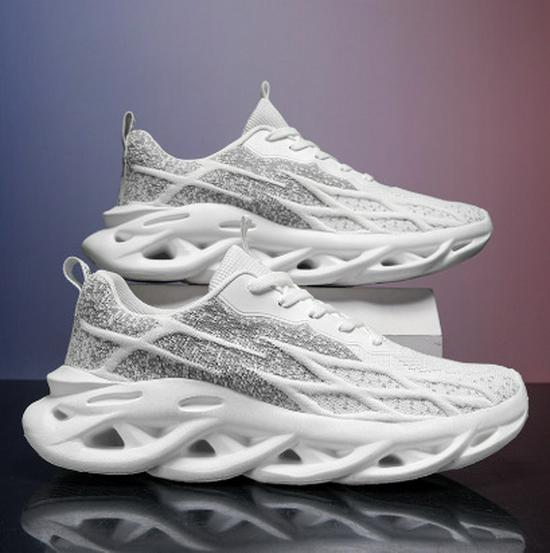 2024 Lente Heren Air Cushion Flyknit Mesh Casual Sneakers