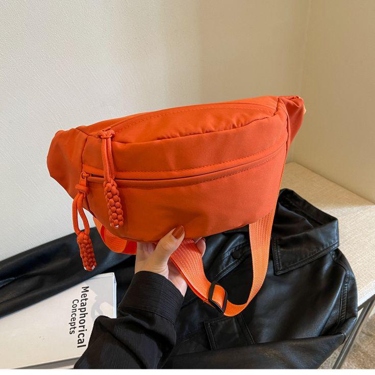 Nylon Casual Crossbody Bag: Women's 2025 Trend, Men's Sports Chest Bag, Versatile Fanny Pack, Backpack Niche