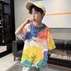 Jungen T-Shirt Hochwertige Kinderkleidung Sommer Cartoon Graffiti Bedruckte T-Shirts Kurzarm Kinder Tops Trendy