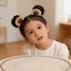 Artificial Bear Ear Hair Clip Hairpin with Bows Animal Ear Barrette Costume for Halloween and Cosplay