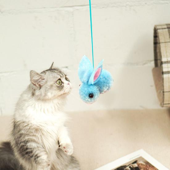 Cat Teaser Toy Plush Rabbit Relieve Boredom Interactive Toy Door Hanging Toy Kitten Toy