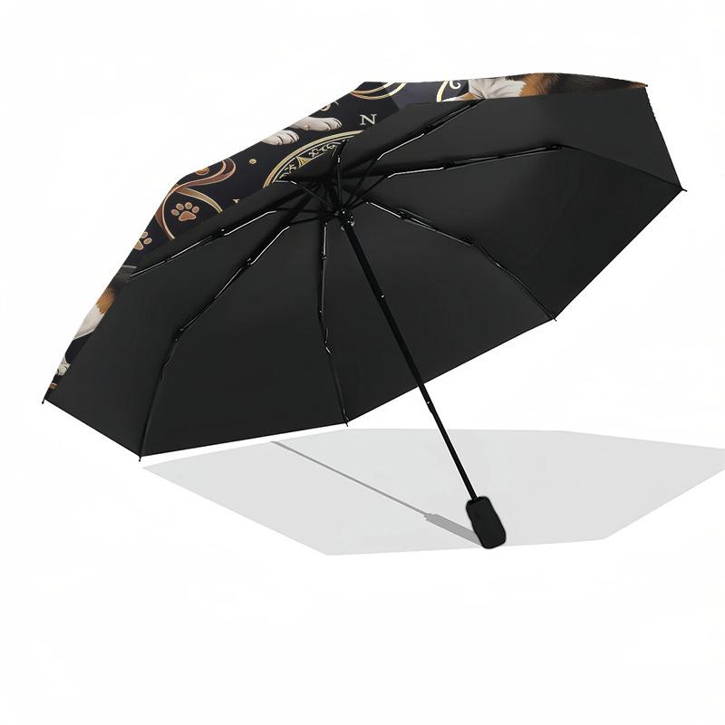 1PC Beagle Books Umbrella-8-Rib Reinforced, Automatic Open, Lightweight & Durable, Fashion Accessory for Outdoor, Beach L0382