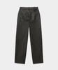 NOIRER Vintage Leather Straight Pants (Brown)