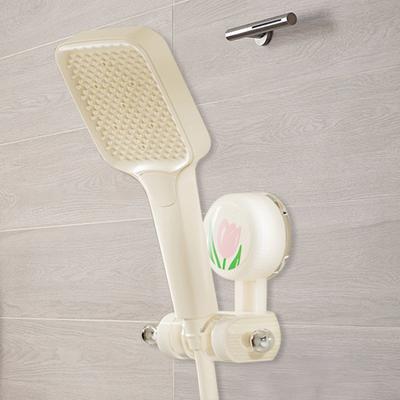 Yousheng Wall-Mounted Shower Bracket Handheld Shower Head Holder Suction Cup Design Simple Installation Adjustable Shower Head Wand Holder