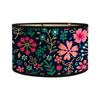 Bohemian Natural Bamboo Floral Printed Handmade Lampshade - Detachable Woven Table Lamp