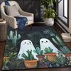 Japanese Style Nine Tails Fox Maple Leaf Print Area Rug Non Slip Large Floor Carpet For Living Room Oriental Decor
