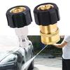 Pressure Washer Adapter Set M22 14mm to 3/8 Inch Quick Connect Coupler Kit Brass Fits Hose Pump Thread Conversion