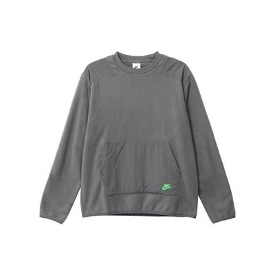 Fleece-Lined Colorblock Crewneck Sweatshirt Men Tops Iron-Grey DD4855-068