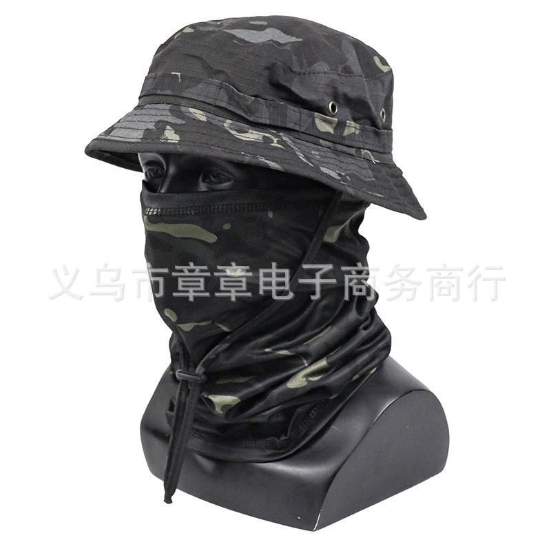 Summer Camouflage Penny Hat Set, Multifunctional Magic Scarf, Fishing Hat, Fisherman's Hat, Sun Protection Breathable Hat