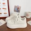 Height-increasing platform white shoes women's new niche casual bread shoes versatile fashion student board shoes