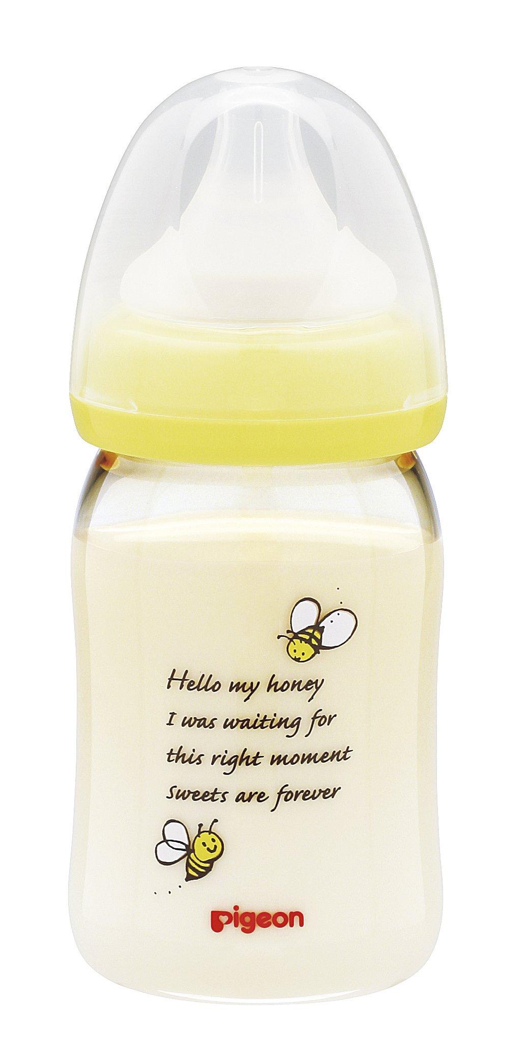 

Бутылочка Pigeon с ощущением материнского молока, с рисунком пчелы, пластиковая, 160 мл,