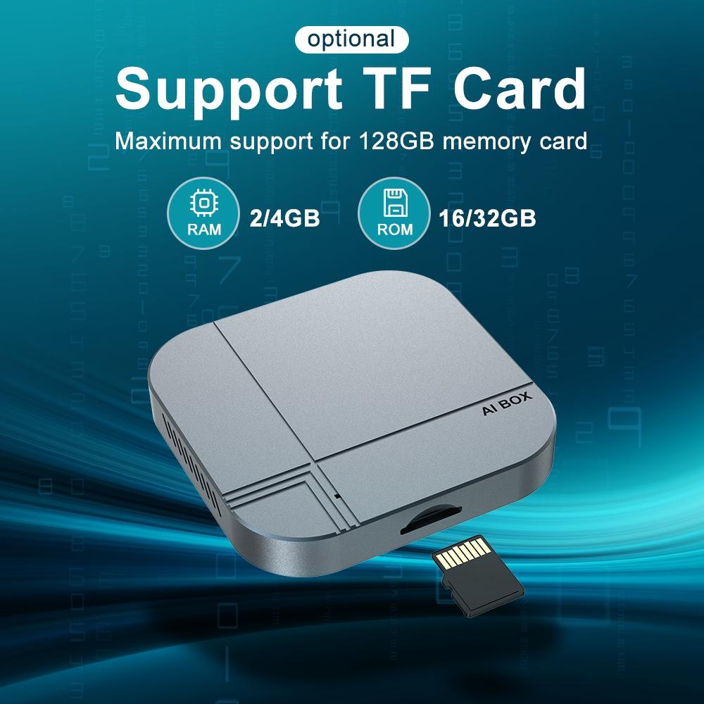 Kowankit 2026 Android 12 Wireless Carplay Ai Box Android Auto 3 in 1 TV Box 4+32G Wifi6 BT Plug & Play Fits Cars From 2016+