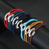 Stilvolles Seilarmband Unisex Handgemacht Verstellbar Lippenform Anhänger Armband Glück Roter Faden Armband Freundschaftsschmuck Kordel Pulsera