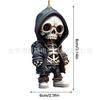Skull Acrylic Colorful Car Hanging Decoration For Retro Halloween Decor Home