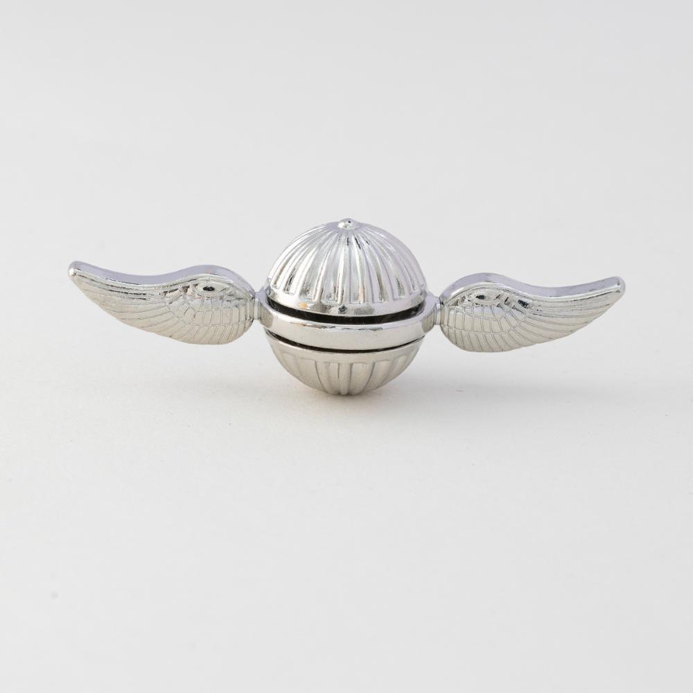 

Angel Wings EDC Fidget Spinner – Gold Cupid Wings Design Stress Relief Toy 1pcs білий