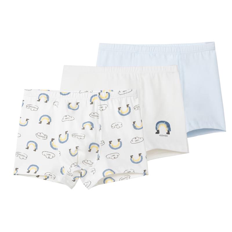 YEEHOO Kids  Antibacterial Cotton Underwear 3-Pack 120