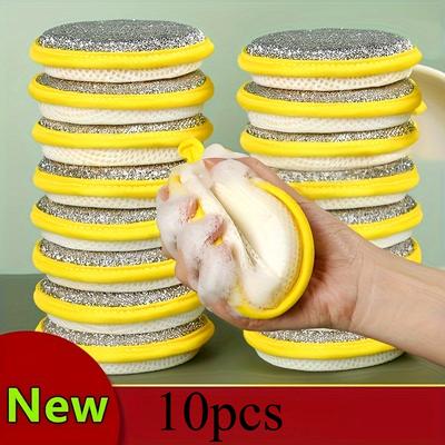 10 Stück Reinigungsschwamm, Scheuerschwamm, Spültücher, Geschirrtuch im einfachen Stil, Reinigungstuch für Spüle oder Küchenherd, Küchenreinigungsgerät