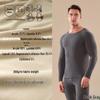 Men's Seamless Thermal Underwear Set - German Cashmere, Antibacterial, Warm for Autumn and Winter