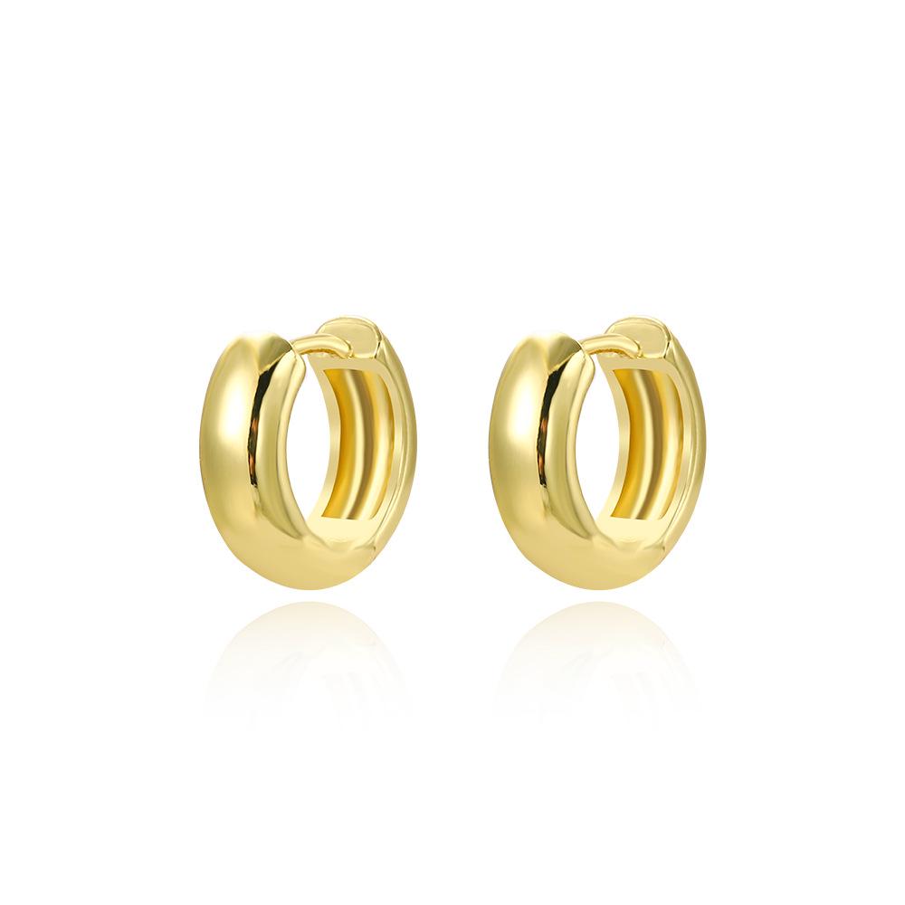 High-End Minimalist Glossy Square Ear Cuffs: Unique, Versatile Geometric Earrings for Women