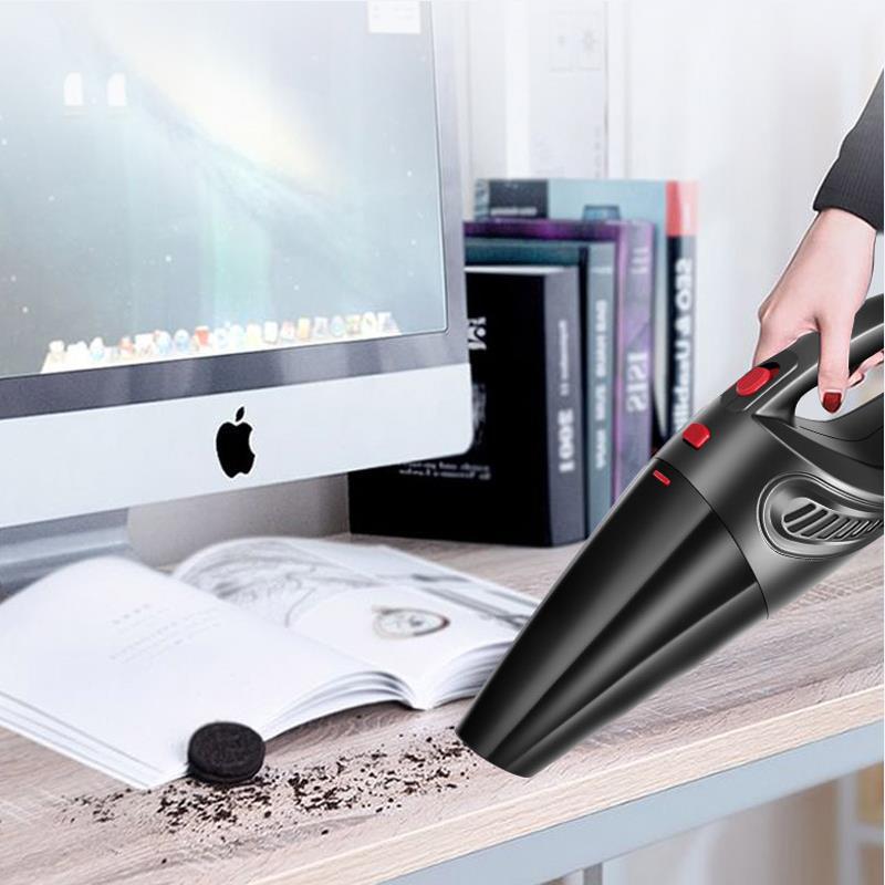 Rechargeable High-Power Wireless Handheld Car Vacuum Cleaner with Strong Suction for Hair