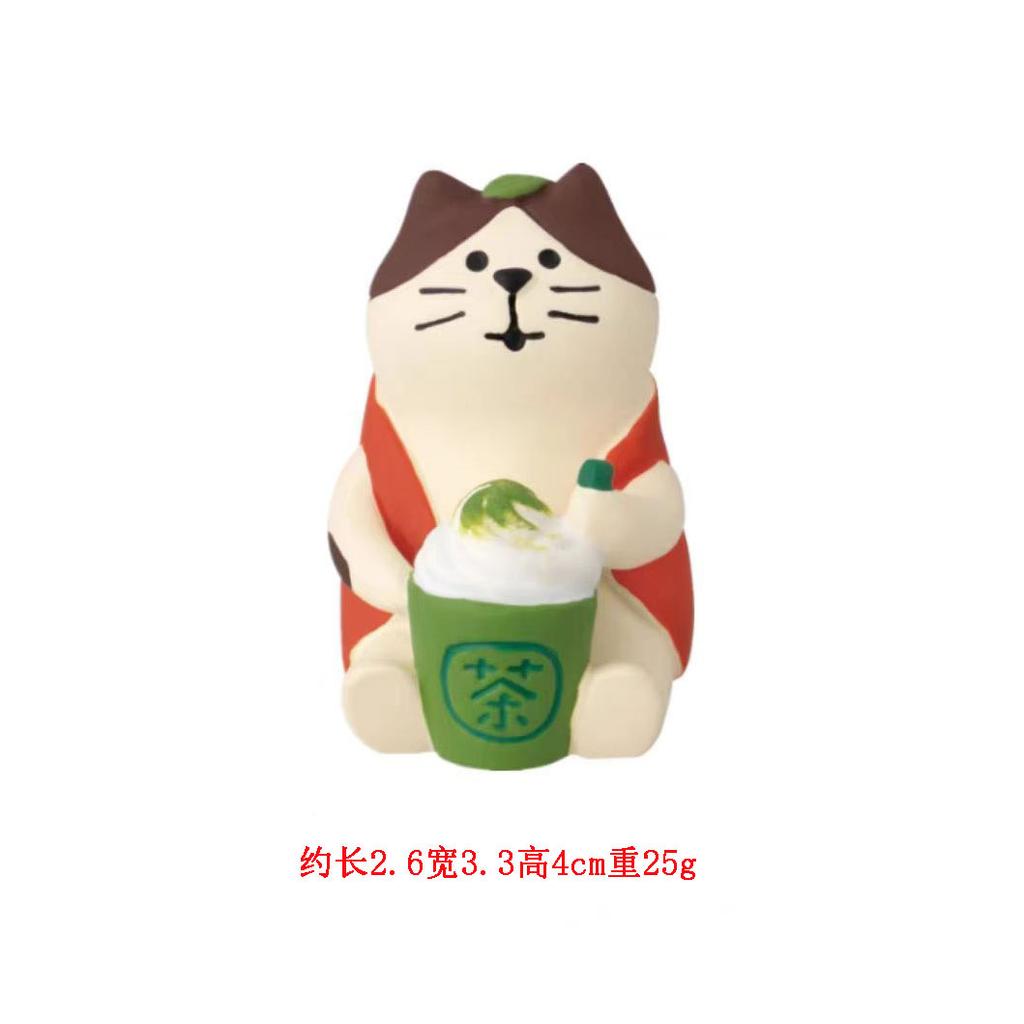 NEW! Zakka Japanese Pass the exam Cat Desktop Decoration Cat make a  Must win Scene Shooting Props Home Ornament Collection