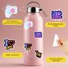 35 Stück Neon Positive Botschaften Aufkleber Retro Neon Schilder Lehrer Belohnungsaufkleber Lustige Aufkleber für Koffer Kühlschrank Handy Gepäck
