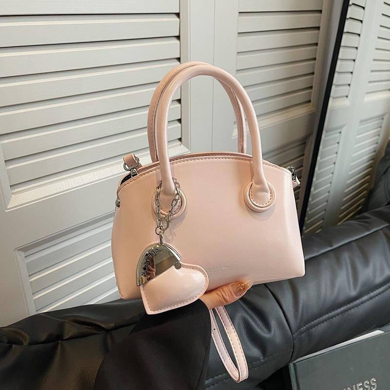 Large-capacity messenger tote bag, simple and versatile handbag, women's 2025 spring new fashion casual bucket bag