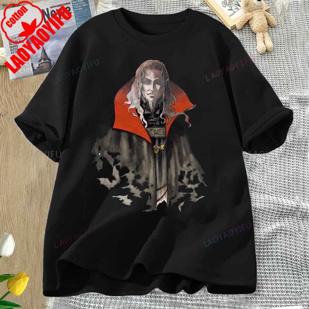 Castlevania Alucard Printed T-shirt Tops Castlevania Alucard Two-dimensional Casual for Daily Wear and Casual Outings