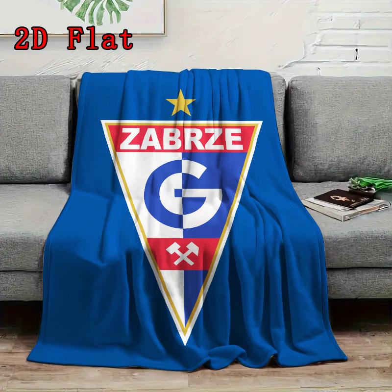 Gornik Zabrze 2D Flat Pattern Flannel Blanket, High quality All Seasons, Home Decor, Warmth and Comfort, Perfect for Christmas Gifts.