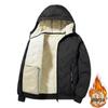 Men's Plus Size Lambswool Hooded Cotton Jacket - Autumn/Winter Warmth, New Style, Plus Velvet Ultrasonic Outerwear.