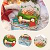Material Christmas Music Box Lighting Creative Ornament Collection Miniature Toys Musical for