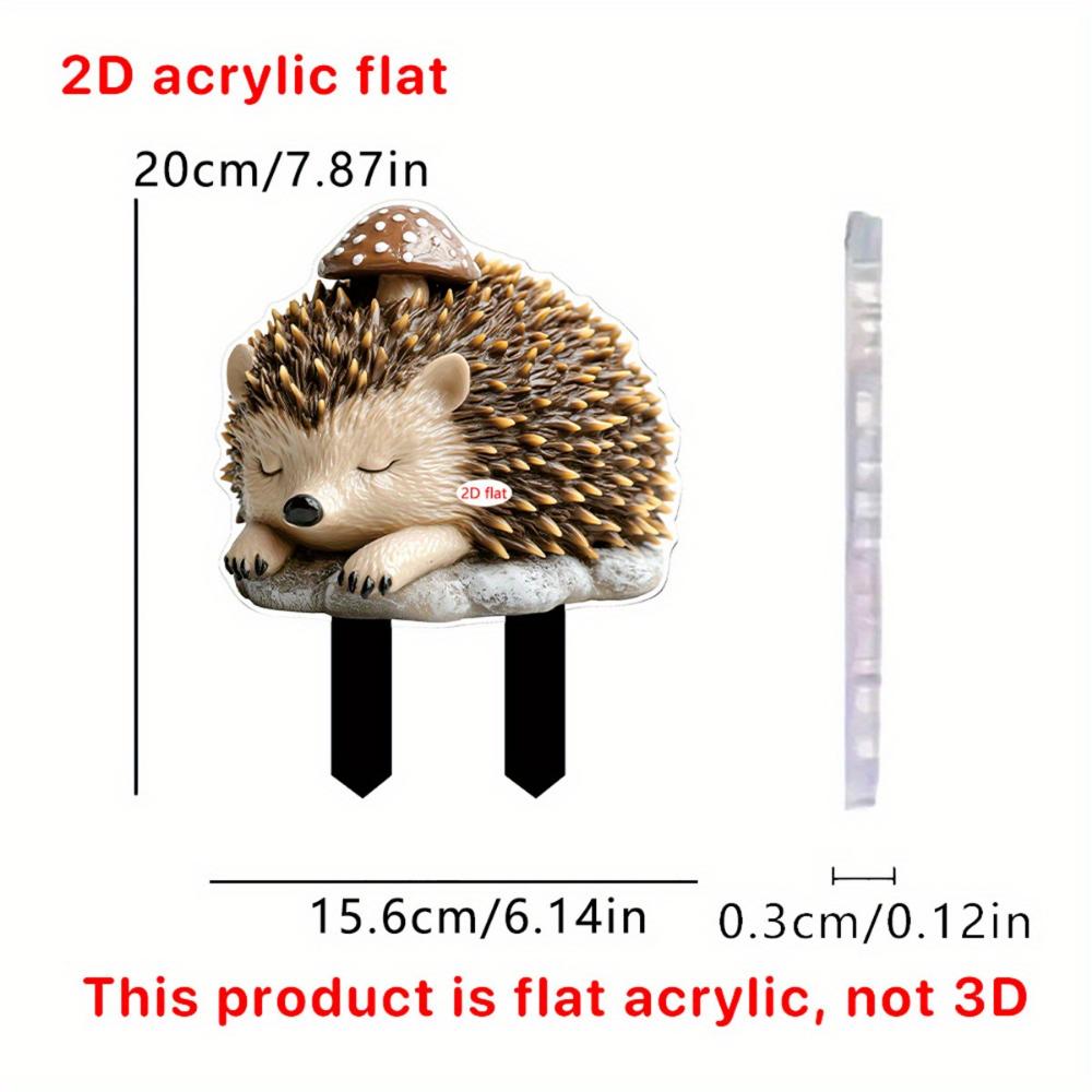 Cute Little Witch, 2D Flat Acrylic, Decoration, Suitable for Garden, Lawn, Potted Plants, Outdoor, Christmas, Halloween