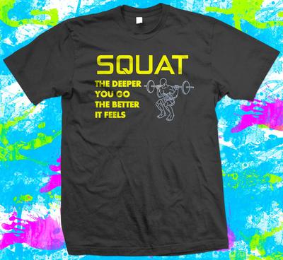 Entrenamiento de Culturismo Gimnasio Peso Sentadilla Opciones Camiseta Unisex