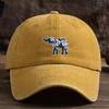 Flower Elephant Print Baseball Cap for Men and Women, Outdoor Fashion Multifunctional Duckbill Cap