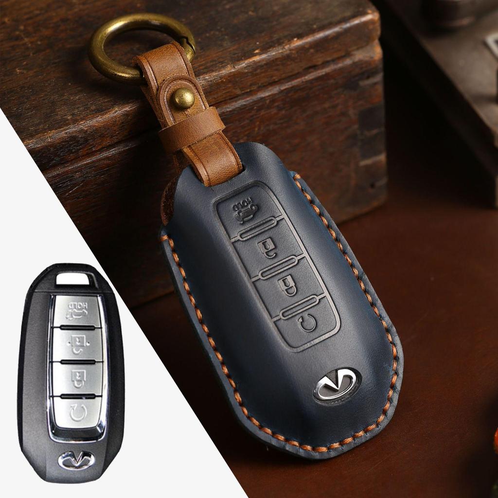 Genuine Leather Key Cover for Infiniti: High-End Protection