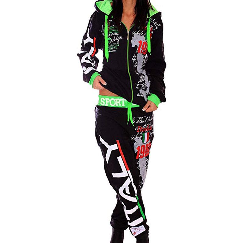 Ropa de mujer Chándal con capucha Impresión Conjuntos de moda Ropa  deportiva Conjuntos atléticos comprar a buen precio — entrega gratuita,  reseñas reales con fotos — Joom