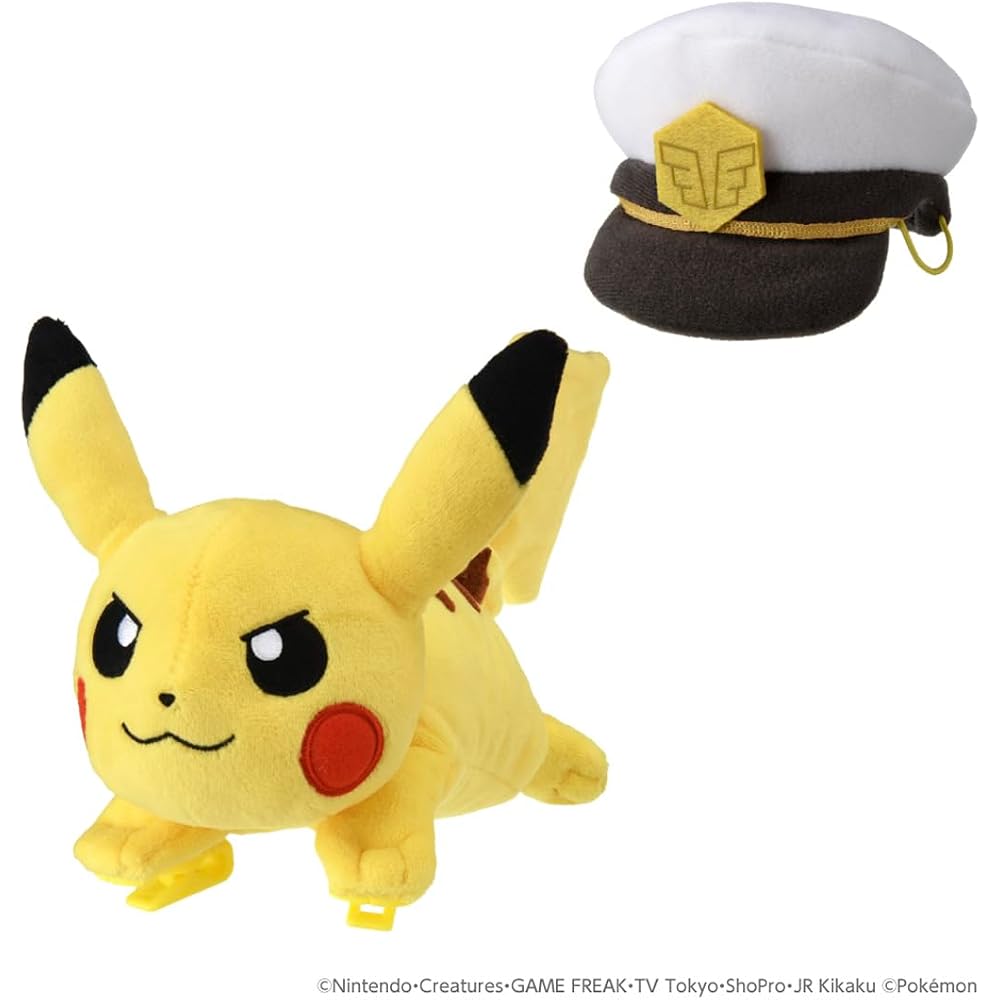 Takara Tomy (TAKARA TOMY) Pokemon Plush Toy Katanori Captain Pikachu
