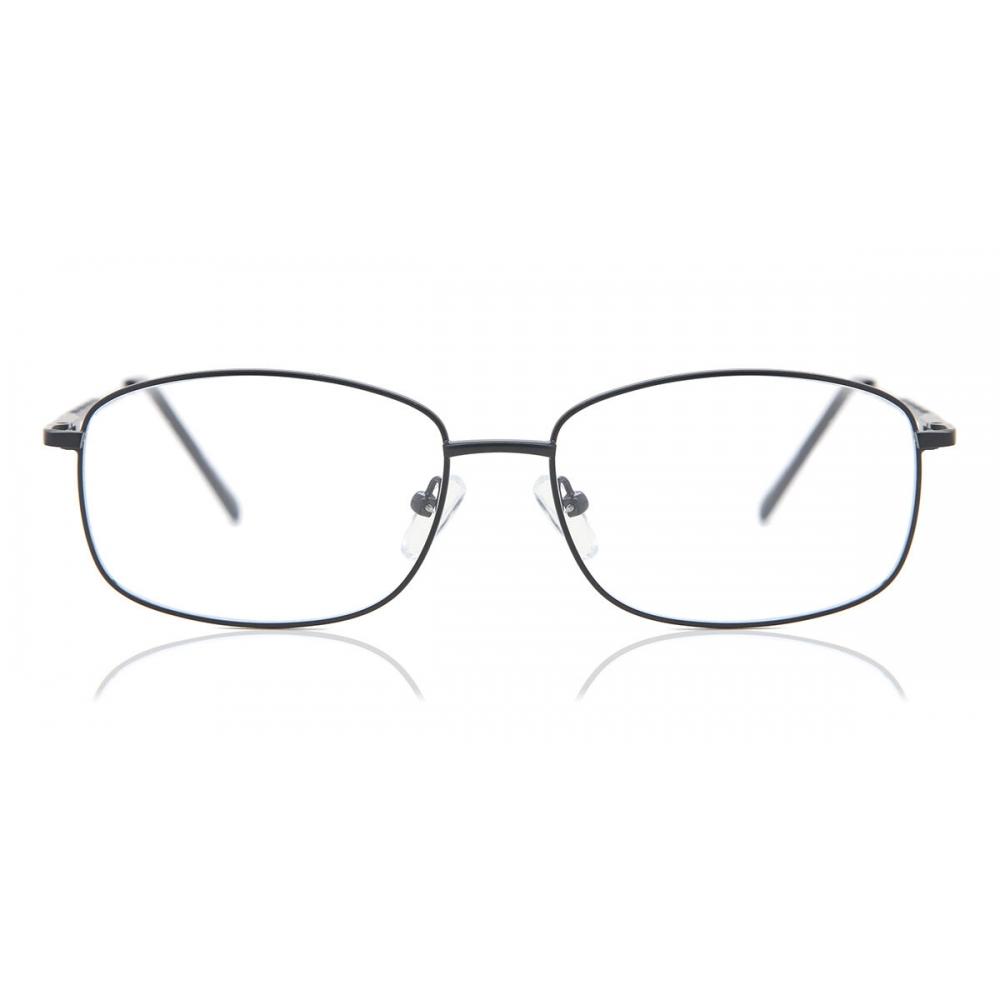 

Full Rim Square Black Smartbuy Collection Erica Asian Fit 638d Fashion Unisex Eyeglasses Black/55