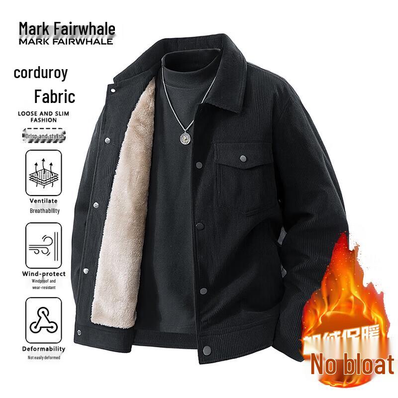 Mark Fairwhale Men's Corduroy Warm Jacket