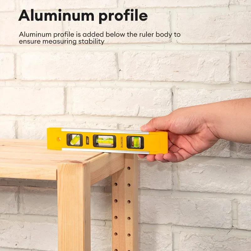 1/2/3PCS 100/230mm Torpedo Level Magnetic Resistant Bubble Level Tool Multifunction Household Measuring Tools Level Measures