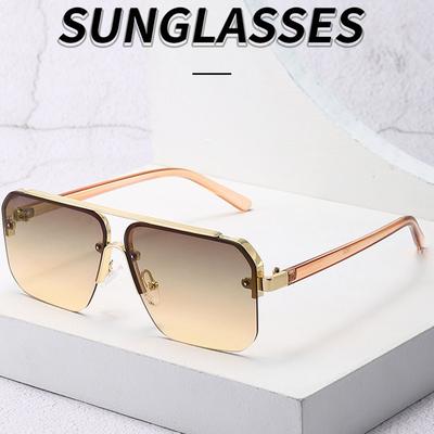 Women Vintage Luxury Square Sunglasses UV400 Protection Designer Black Glasses Fashion Sun Glasses For Female