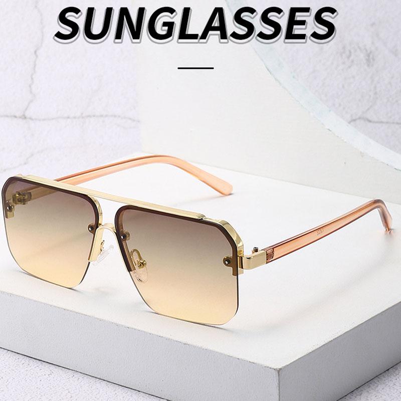 Women Vintage Luxury Square Sunglasses UV400 Protection Designer Black Glasses Fashion Sun Glasses For Female