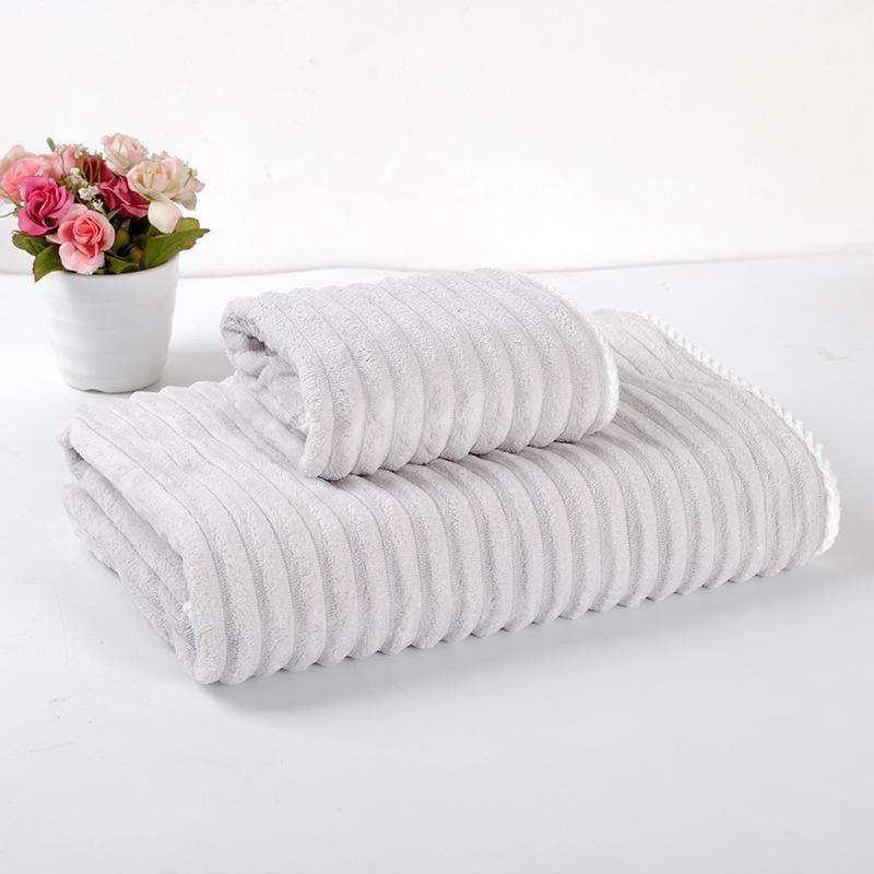 Quick-drying Coral Velvet  Face Wash Towel Household Thickened Coral Velvet Shower , Daily Use Super Absorbent