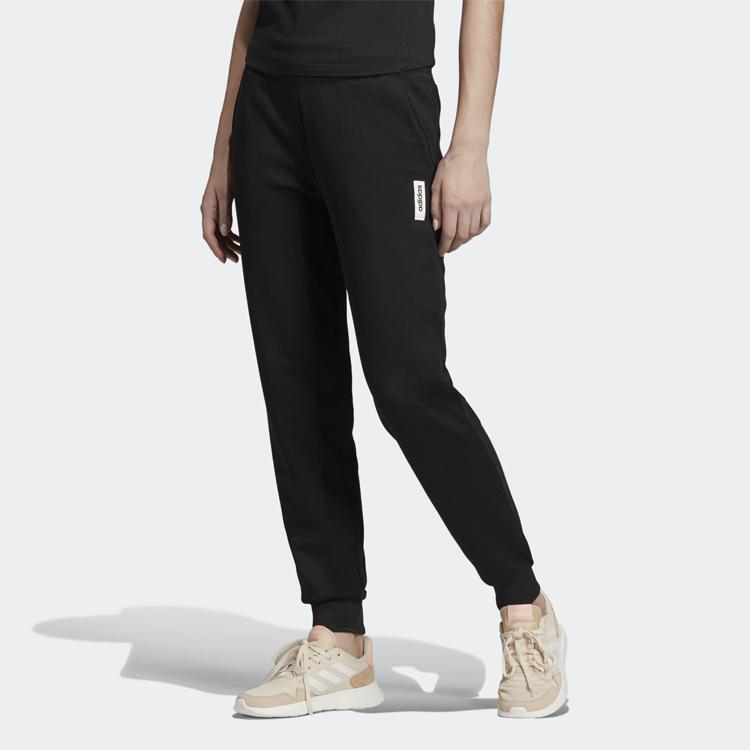 adidas Running Training Tapered Knit Pants Women Bottoms Black EI4629