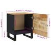 Nightstand 40 x 33 x 46 cm Solid Mango Wood