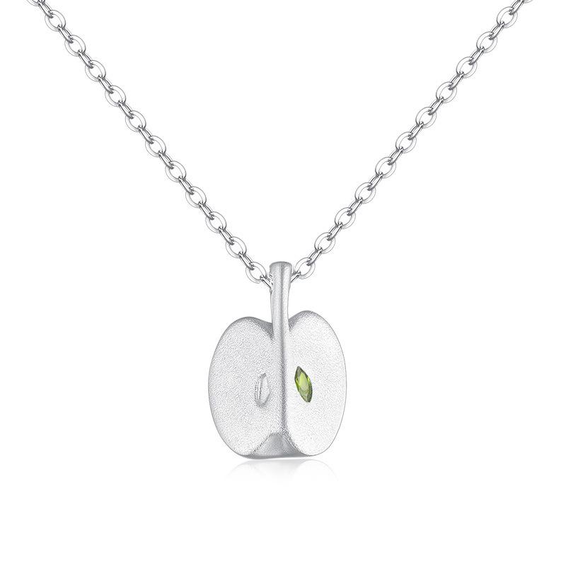 New fashionable and creative Apple pendant with niche design, good luck necklace