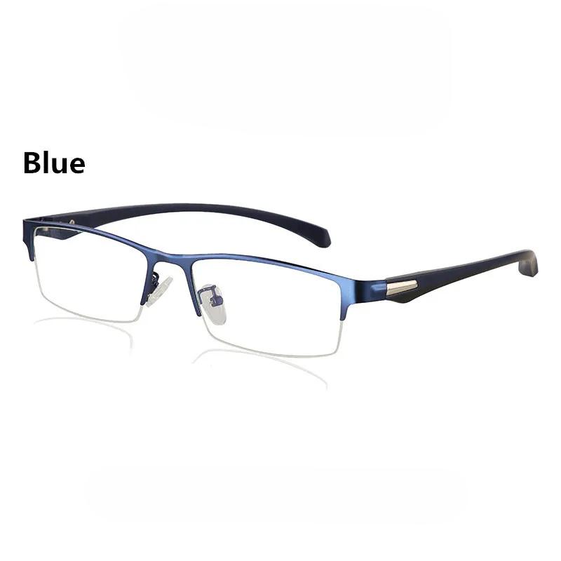 Sun Photochromic Myopia Eyeglasses Optical Men Student Finished Myopia Eyewear Prescription Glasses Frame Half Rim -1.0 -4.0